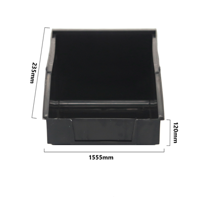 235*155*120mm Black Plastic PCB Storage Antistatic Component Box